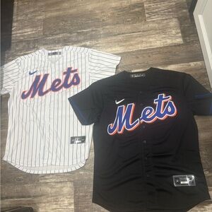 Juan Soto White/Black New York Mets baseball jersey